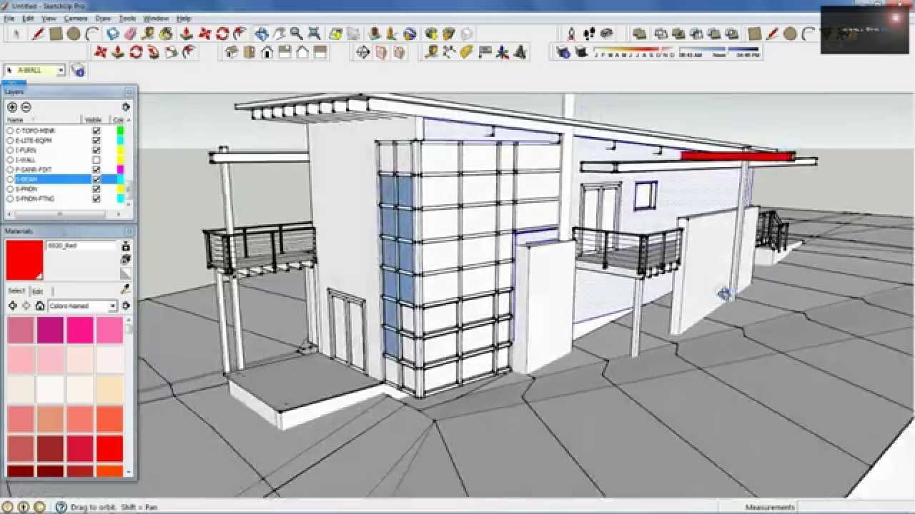 drawing pipes in sketchup